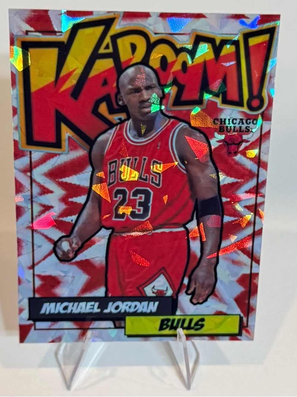 Kaboom Michael Jordan Chicago Bulls Trading Card - Red